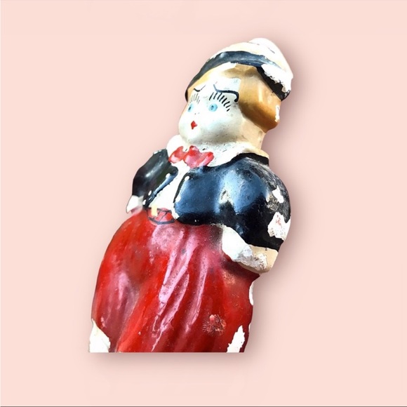 Folk Art Chalk Ware Set Wall Hanging - Picture 8 of 11